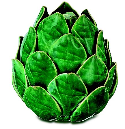ALCACHOFRA VERDE EM CERAMICA