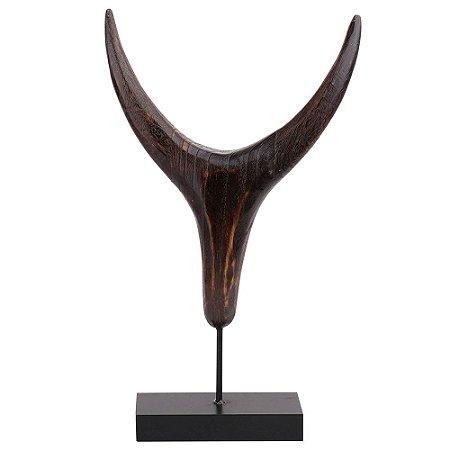 PECA DECORATIVA DE MADEIRA  22,5CM X 6CM X 38CM
