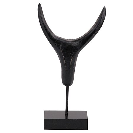PECA DECORATIVA DE MADEIRA  16CM X 6CM X 28CM