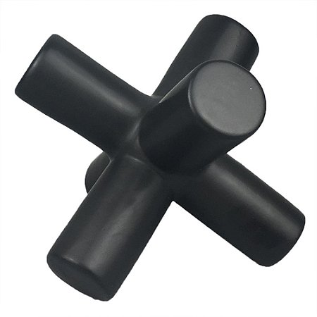 PECA DECORATIVA DE CERAMICA PRETO FOSCO 12CM X 12CM X 10CM