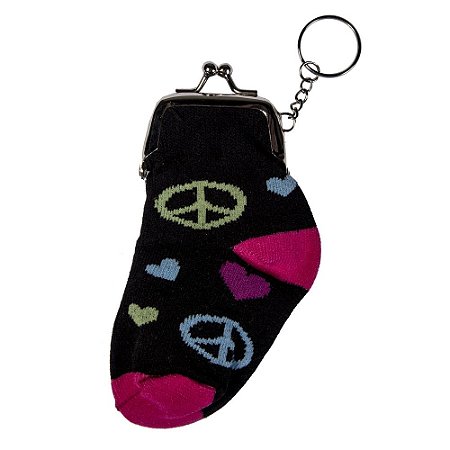 SY100676AS - CHAVEIRO E PORTA MOEDAS SOCK SPEACELOVE FD PRE