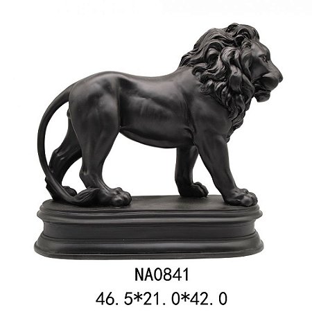 ESTATUETA DE LEAO EM RESINA