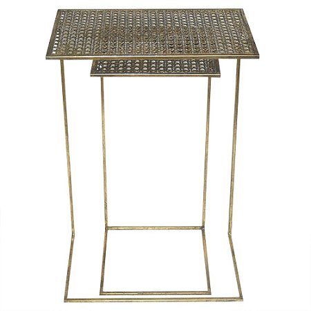 CONJ. DE MESA LATERAL METAL - 2PCS