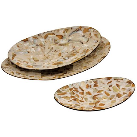 CJ DE BANDEJA DE COCO OVAL 3PCS