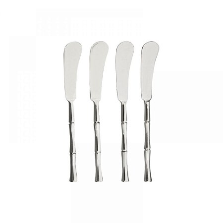 CONJDE ESPATULAS DE ACO INOXIDAVEL  4PCS