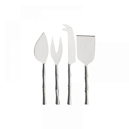 CONJ DE E ESPATULAS PARA QUEIJO DE ACO INOXIDAVEL  4PCS
