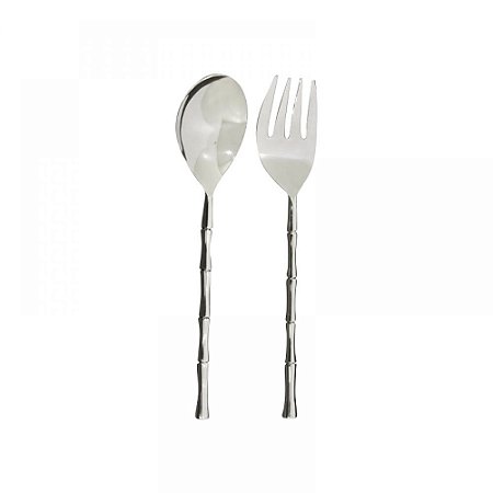 CONJ DE TALHERES PARA SALADA DE ACO INOXIDAVEL 2 PCS   COLHE