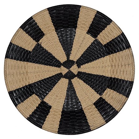 SOUSPLAT DE MDF COM DESENHO PRETO E BEGE