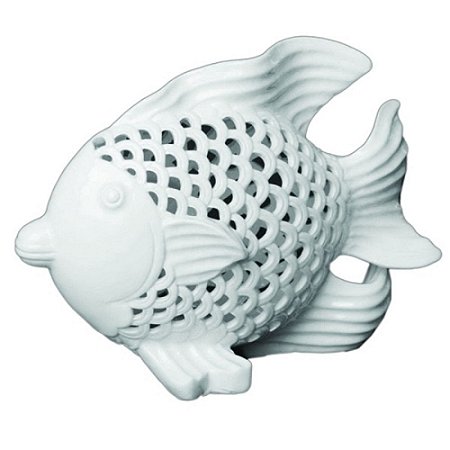 PEIXE DECORATIVO DE CERAMICA