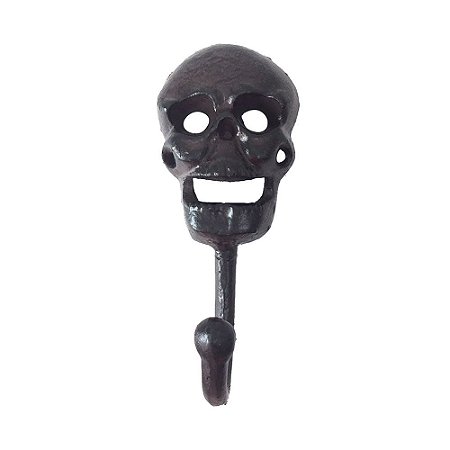 CABIDEIRO EM METAL COM 1 GANCHO CAVEIRA 6,8CM X 4,8CM X 16CM