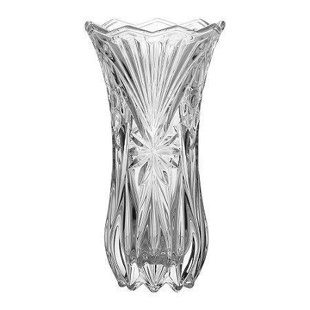 VASO DECORATIVO DE VIDRO 13,6CM X 24,3CM X 7,3CM