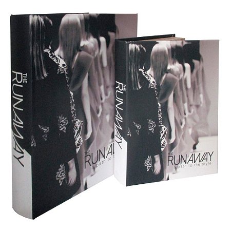 CJ DE CAIXA LIVRO MODA  2PCS