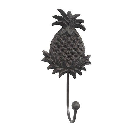 CABIDEIRO EM METAL COM 1 GANCHO ABACAXI 10CM X 5,8CM X 21,3C