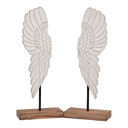 CJ. DE PECAS DECORATIVAS COM FORMATO DE ASAS - 2PCS