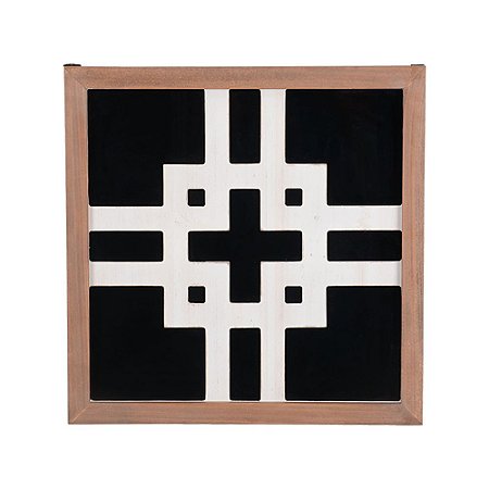 QUADRO DE MADEIRA COM DESENHOS GEOMETRICOS
