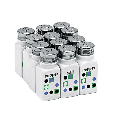 CJ SALEIRO PIMENTEIRO DE PORCELANA 12 PCS