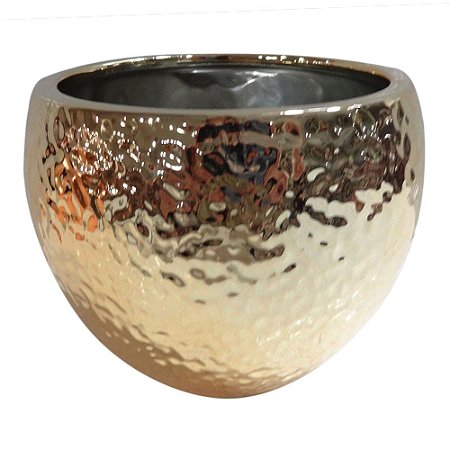 VASO DOURADO 15,5CM X 12,5CM