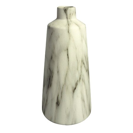 VASO DE CERAMICA MARMORIZADO 10CM X 10CM X 21CM