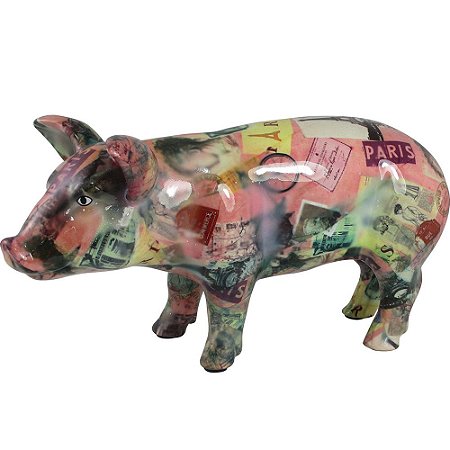 PORCO DE CERAMICA - 31X16 CM