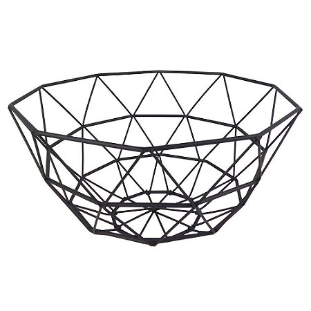 FRUREIRA DE METAL PRETO 26CM X 26CM X 14CM