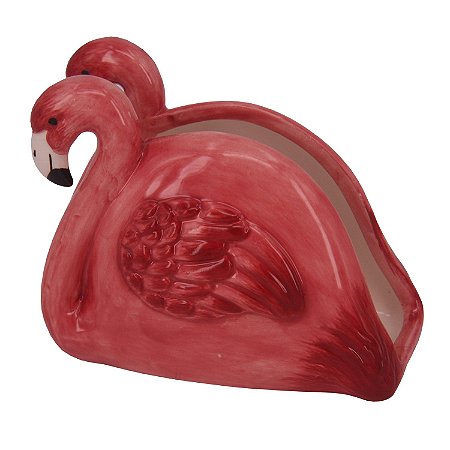 PORTAGUARDANAPO DE CERAMICA  FAMINGO 12CM X 6,5CM X 9,5CM