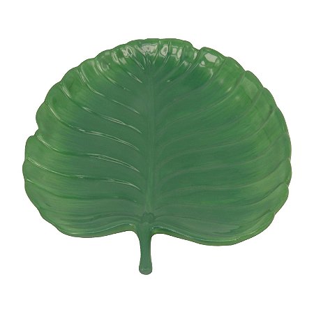 PRATO DE CERAMICA  FOLHA 17CM X 17CM X 2CM
