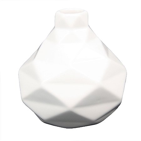 MINI VASO DE CERAMICA  BRANCO 10CM X 10CM X 10CM