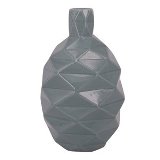 MINI VASO DE CERAMICA AZUL TURQUESA 12CM X 12CM X 19,5CM