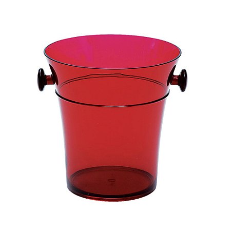BALDE DE GELO ACRILICO - VERMELHO