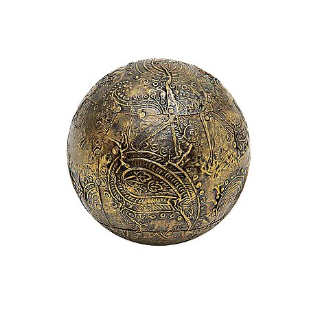 BOLA DECORATIVA DE RESINA 9CM- BRONZE