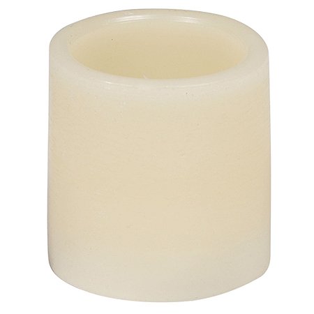VELA DE LED DECORATIVA A BATERIA EM  BRANCA 7,5CM X 7,5CM