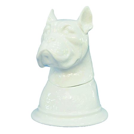 POTE DECORATIVO DE RESINA CACHORRO 12,5CM X 11CM X 15,5CM