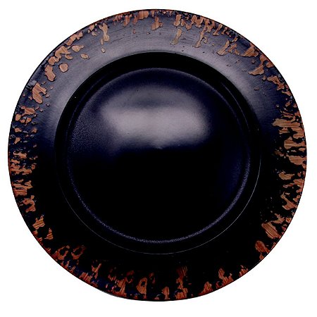 SOUPLAT DE PLASTICO PRETO 33CM X 33CM X 2CM