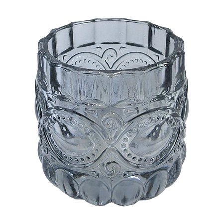 CJ DE CASTICAIS DE VIDRO FUME  4PCS 6,7CM X 7CM