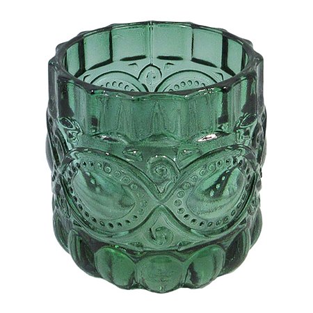 CJ DE CASTICAIS DE VIDRO VERDE  4PCS 6,7CM X 7CM