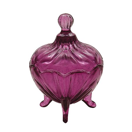 POTE DE VIDRO ROXO
