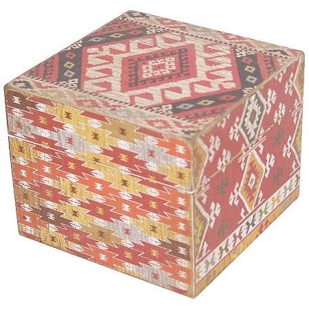 CAIXA DE MADEIRA - 10X10X8 CM