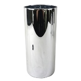 VASO DE VIDRO PRATA 8,8CM X 8,8CM X 20CM