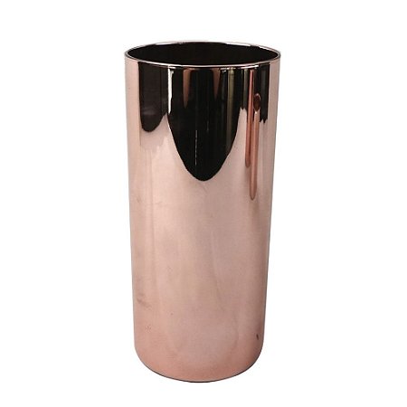 VASO DE VIDRO ROSE 8,8CM X 8,8CM X 20CM