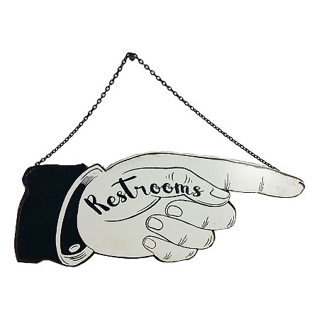 PLACA DECORATIVA EM METAL RESTROONS 38CM X 0,1CM X 14,7CM