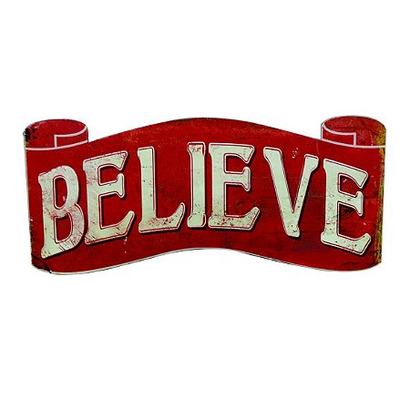 PLACA DECORATIVA DE METAL 43CM X 0,6CM X 19CM