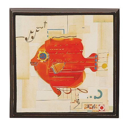 QUADRO DECORATIVO EM MADEIRA DE DEMOLICAO