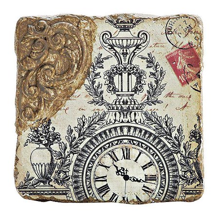 QUADRO DECORATIVO DE RESINA ENVELHECIDA
