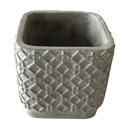 CACHEPOT DE CIMENTO 11CM X 11CM X 11CM