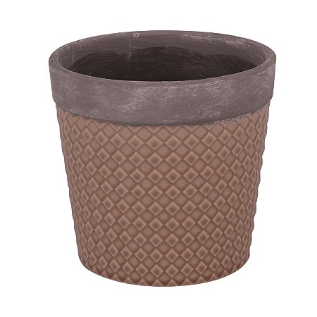 CACHEPOT DE CERAMICA 14CM X 13CM