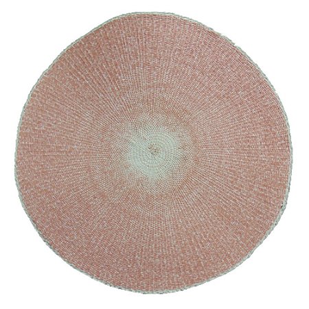 JOGO AMERICANO EM FIBRA NATURAL ROSA 38CM X 0,1CM