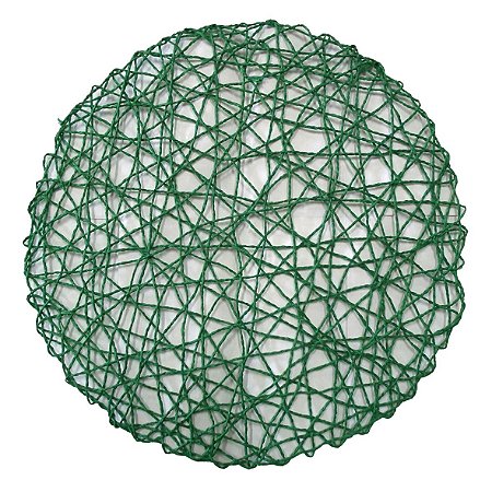 SOUSPLAT DE FIBRA NATURAL VERDE 38CM X 38CM X 0,1CM