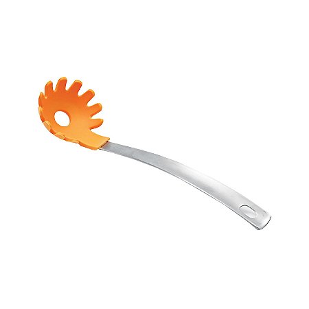 PEGADOR DE MACARRAO DE SILICONE LARANJA