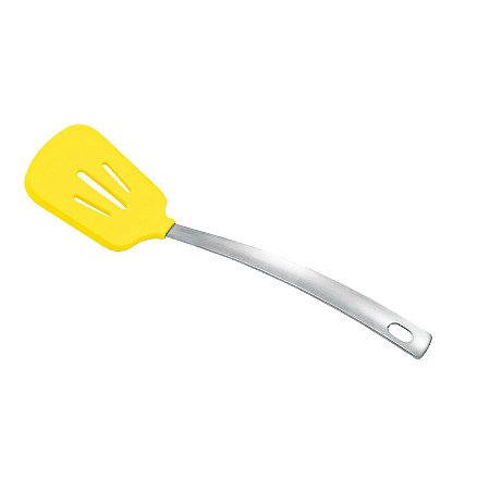 ESCUMADEIRA DE SILICONE QUADRADA AMARELA