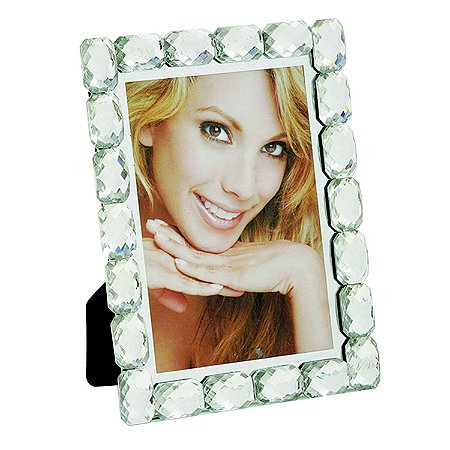 PORTA RETRATO DE VIDRO COM DETALHES